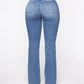 Knopfleiste Booty Shaping High Waist Flare Jeans