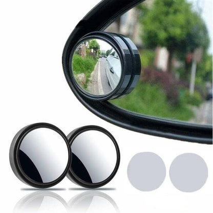 360 Grad drehender Auto kleiner kreisförmiger Spiegel, toter Winkel Rückspiegel(2pcs/Set)