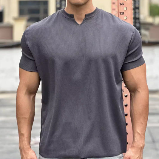 💥50% Rabatt💪 Slim Fit Trainings-T-Shirt für Herren mit hoher Elastizität und kurzen Ärmeln