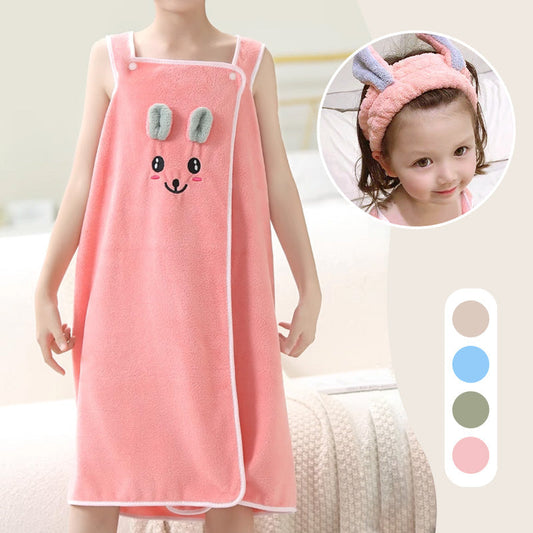 🐻Zeitlich begrenzter Rabatt von 50 %🐇Children's Cute Bath Towel Hairband Set