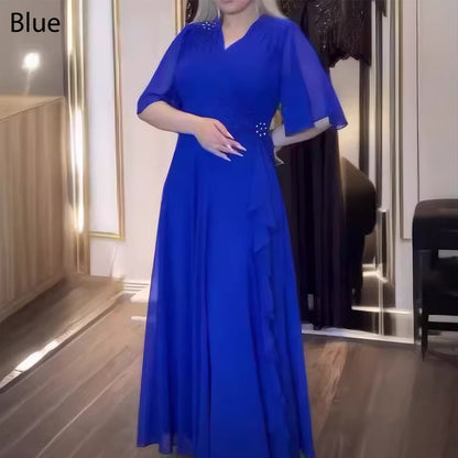 💥Zeitlich begrenzt 66 % RABATT 💕Elegantes, fließendes Maxikleid für Damen