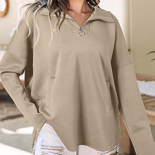 💥Zeitlich begrenzt 66 % RABATT 💕Cozy Chic Kapuzenpullover mit Reißverschluss für Damen